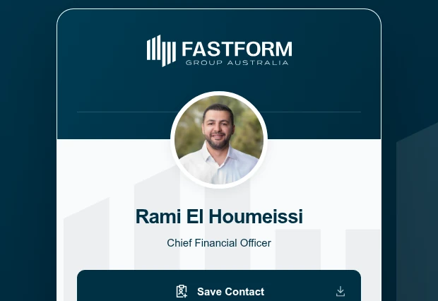 Preview of Rami El Houmeissi’s Fastform digital profile